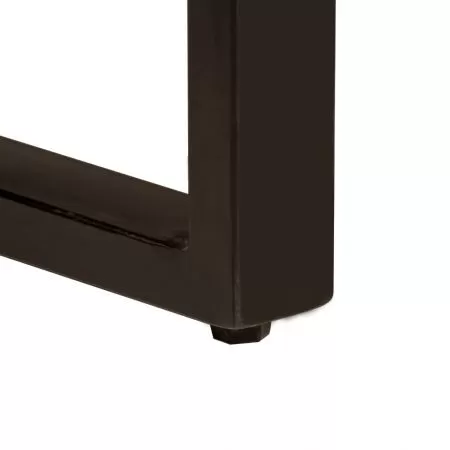 Masa de bucatarie, negru, 220 cm