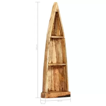 Dulap de lemn tip barca, maro, 40 x 30 x 130 cm