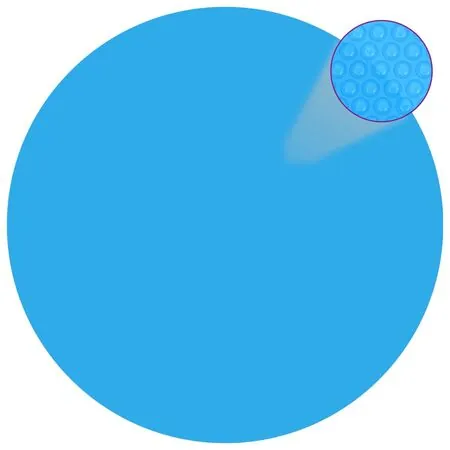  Folie solară plutitoare piscină, rotundă, PE, 455 cm, albastru