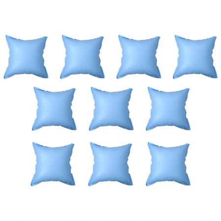 Perne gonflabile de iarna pentru piscine supraterane 10 buc PVC, albastru, 110 x 110 x 60 cm
