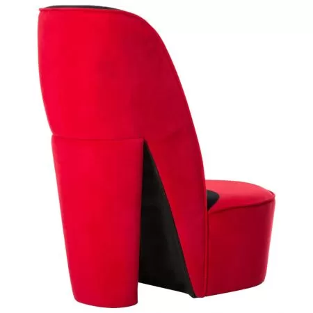 Scaun in forma de pantof cu toc, rosu, 43 x 82.5 x 85.5 cm