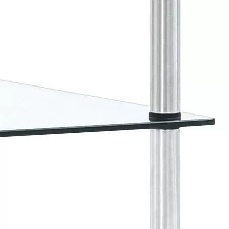 Raft cu 5 niveluri transparent, transparent, 40 x 40 x 130 cm