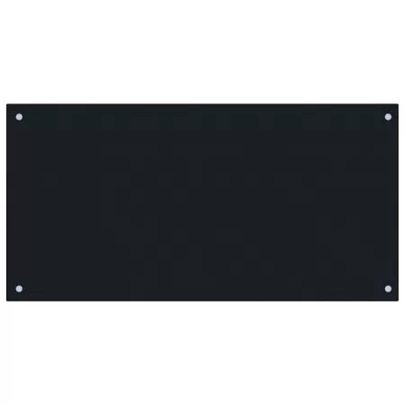 Panou antistropi bucatarie, negru, 100 x 50 cm