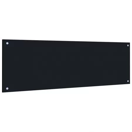 Panou antistropi bucatarie, negru, 120 x 40 cm