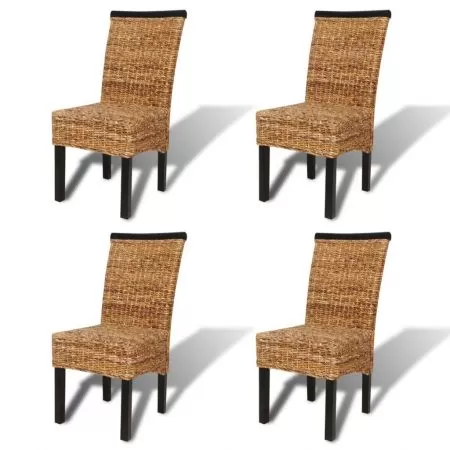 Set 4 bucati scaune de bucatarie, maro, 47 x 50 x 97 cm