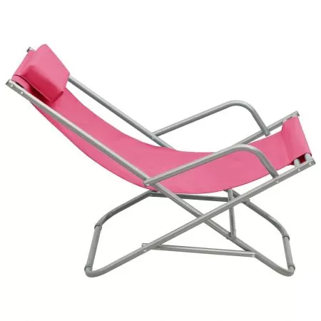 Set 2 bucati scaune balansoar, roz, 69 x 61 x 94 cm