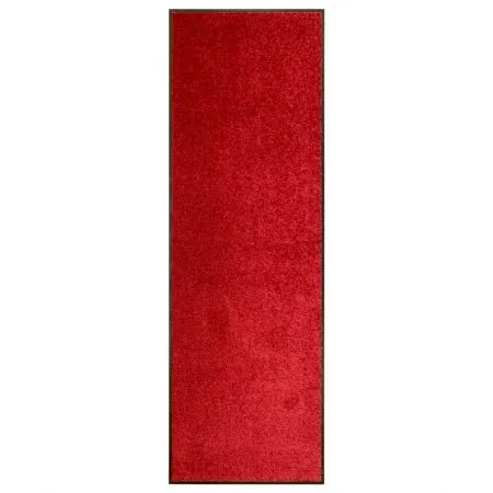  Covoraș de ușă lavabil, roșu, 60 x 180 cm