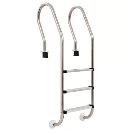  Scară pentru piscină cu 3 trepte, 120 cm, oțel inoxidabil 304