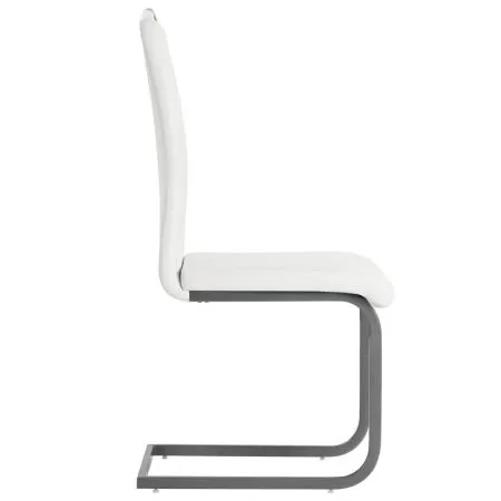 Set 6 bucati scaune de bucatarie consola, alb, 43 x 55 x 100 cm