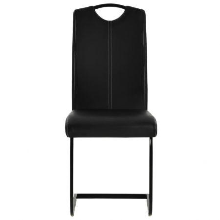 Set 6 bucati scaune de bucatarie consola, negru, 43 x 55 x 100 cm