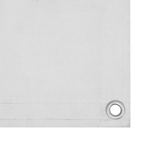 Paravan de balcon, alb, 75 x 300 cm