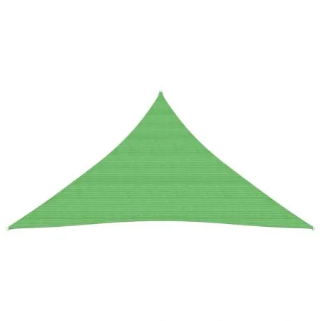 Pânză parasolar, verde deschis, 3x4x4 m, HDPE, 160 g/m²