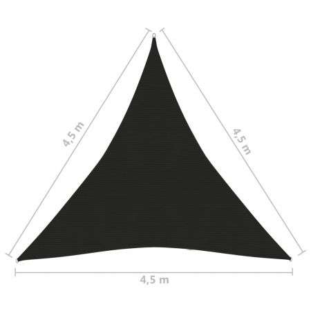 Panza parasolar, negru, 4.5 x 4.5 x 4.5 m