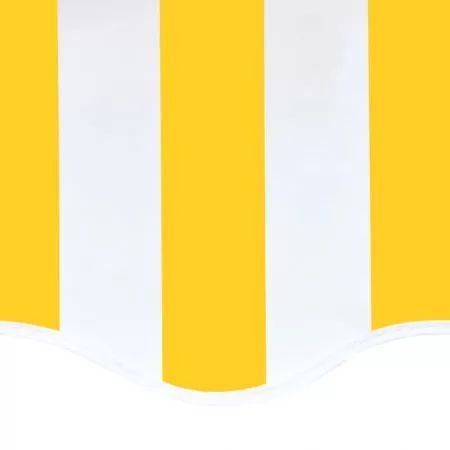 Panza de rezerva copertina, galben si alb, 400 x 350 cm