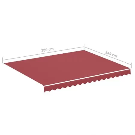 Panza de rezerva pentru copertina, roşu burgundy, 300 x 250 cm