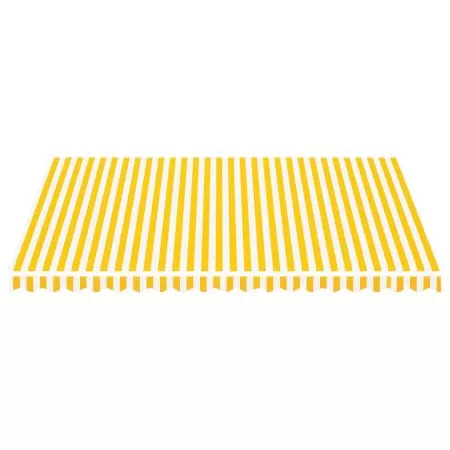 Panza de rezerva copertina, galben si alb, 450 x 350 cm