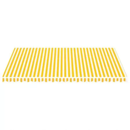 Panza de rezerva copertina, galben si alb, 500 x 350 cm