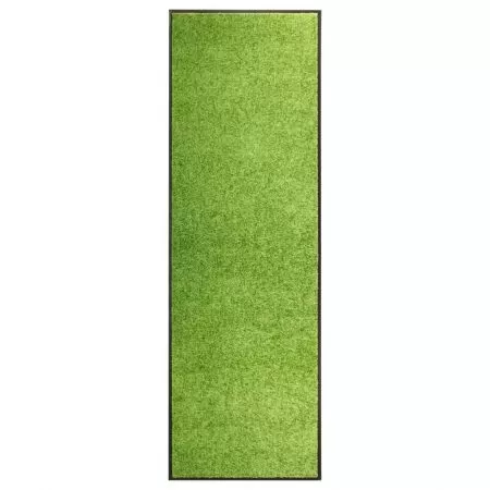  Covoraș de ușă lavabil, verde, 60 x 180 cm