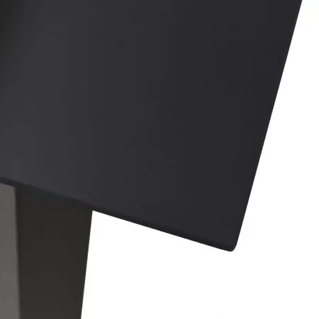 Masa de gradina, negru, 190 x 90 x 74 cm