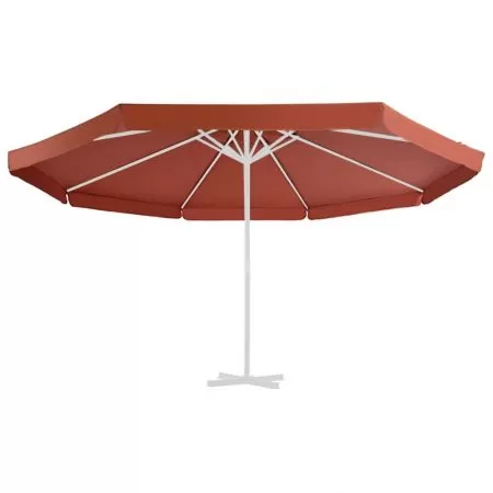 Panza de schimb umbrela de soare de exterior caramiziu 500 cm, terracota, Φ 500 cm