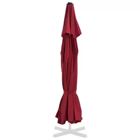 Panza de schimb umbrela de soare de exterior, rosu bordo, Φ 500 cm