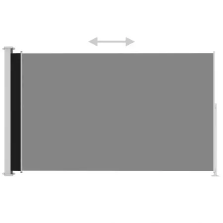 Copertina laterala retractabila de terasa, negru, 220 x 300 cm
