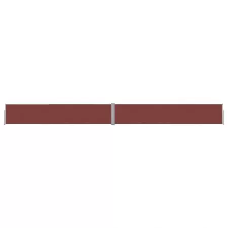 Copertina laterala retractabila de terasa, maro, 1200 x 170 cm