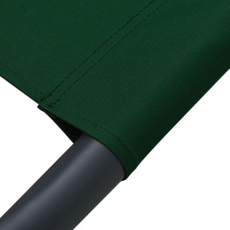 Pat sezlong de exterior cu baldachin si perna, verde, 200 x 90 x 112 cm