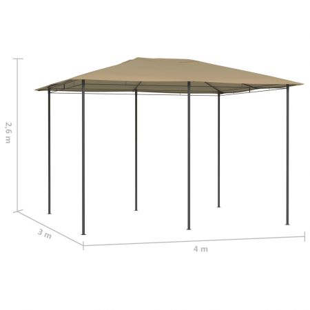 Pavilion, gri taupe, 3 x 4 x 2.6 m