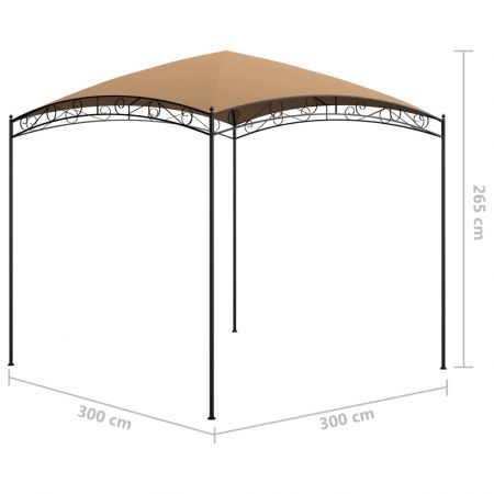 Pavilion, gri taupe, 3 x 3 x 2.65 m