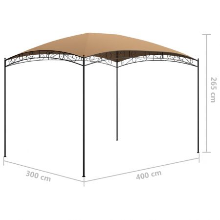Pavilion, gri taupe, 3 x 4 x 2.65 m