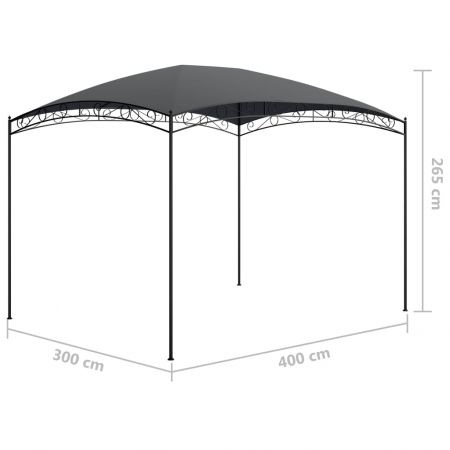 Pavilion, antracit, 3 x 4 x 2.65 m