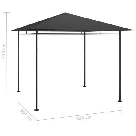 Pavilion, antracit, 3 x 3 x 2.7 m