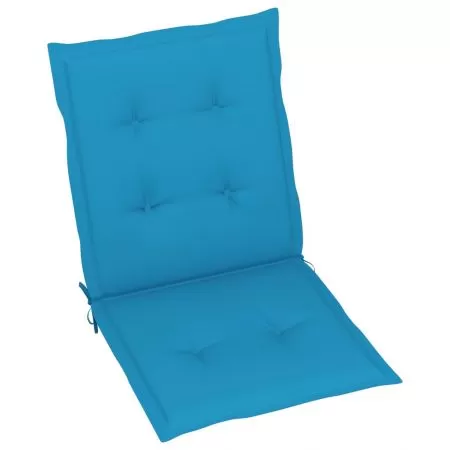 Set 6 bucati perne scaun de gradina, albastru, 100 x 50 x 3 cm