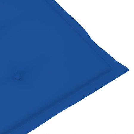 Set 6 bucati perne scaun de gradina, albastru regal, 120 x 50 x 3 cm