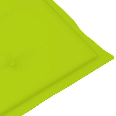 Set 2 bucati perne pentru scaun de gradina, verde deschis, 120 x 50 x 3 cm