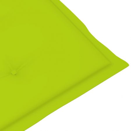 Set 6 bucati perne scaun de gradina, verde deschis, 120 x 50 x 3 cm