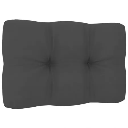 Set 2 bucati perne de canapea din paleti, antracit, 60 x 60 x 10 cm