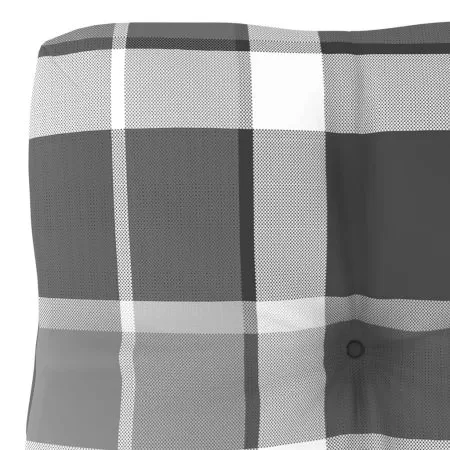 Perna pentru canapea din paleti, gri cu model, 60 x 40 x 10 cm