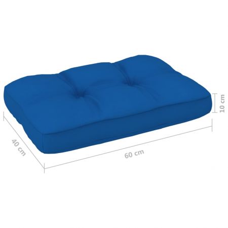 Perna pentru canapea din paleti, albastru regal, 60 x 40 x 10 cm