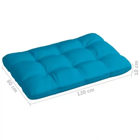Perne canapea din paleti 7 buc. albastru, albastru