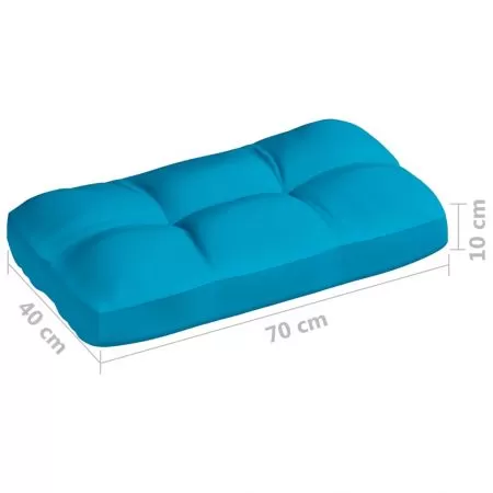 Perne canapea din paleti 7 buc. albastru, albastru