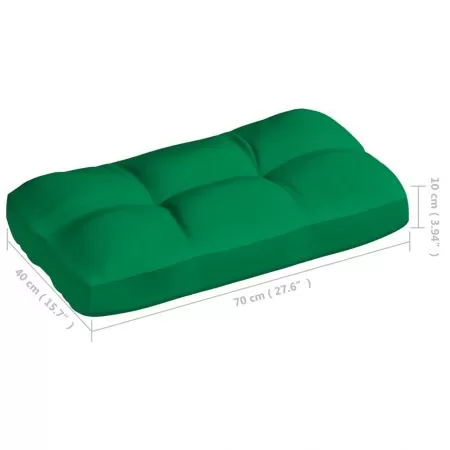 Set 5 bucati perne pentru canapea din paleti, verde