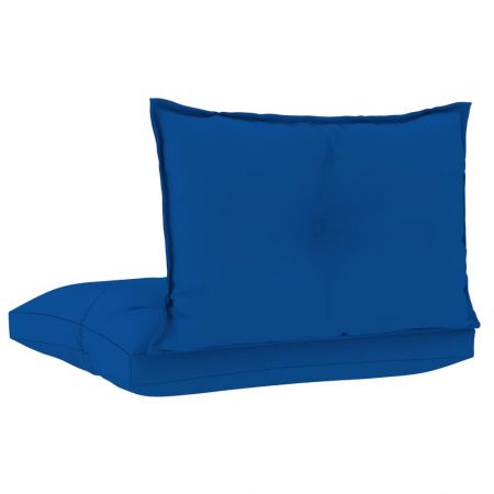 Set 2 bucati perne de canapea din paleti, albastru regal