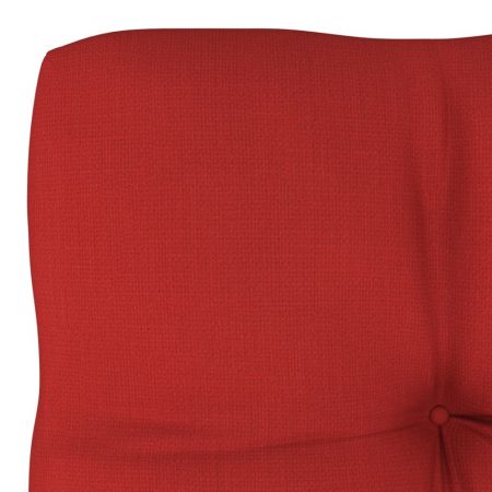 Perna pentru canapea din paleti, rosu, 58 x 10 cm
