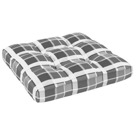 Perna pentru canapea din paleti, gri cu model, 58 x 10 cm