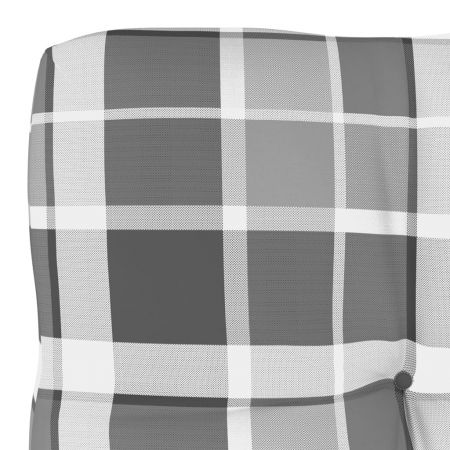 Perna pentru canapea din paleti, gri cu model, 58 x 10 cm