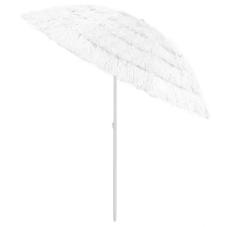 Umbrelă de plajă, alb, 240 cm
