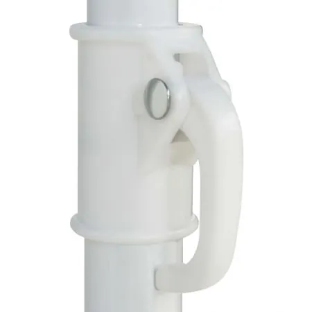 Umbrelă de plajă, alb, 240 cm