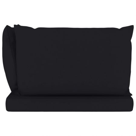 Set 3 bucati perne de canapea din paleti, negru